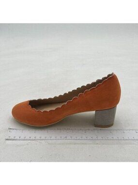 FSJ Women Comfortable Chunky Block Heel Pumps Shoes Round Closed Toe Slip On